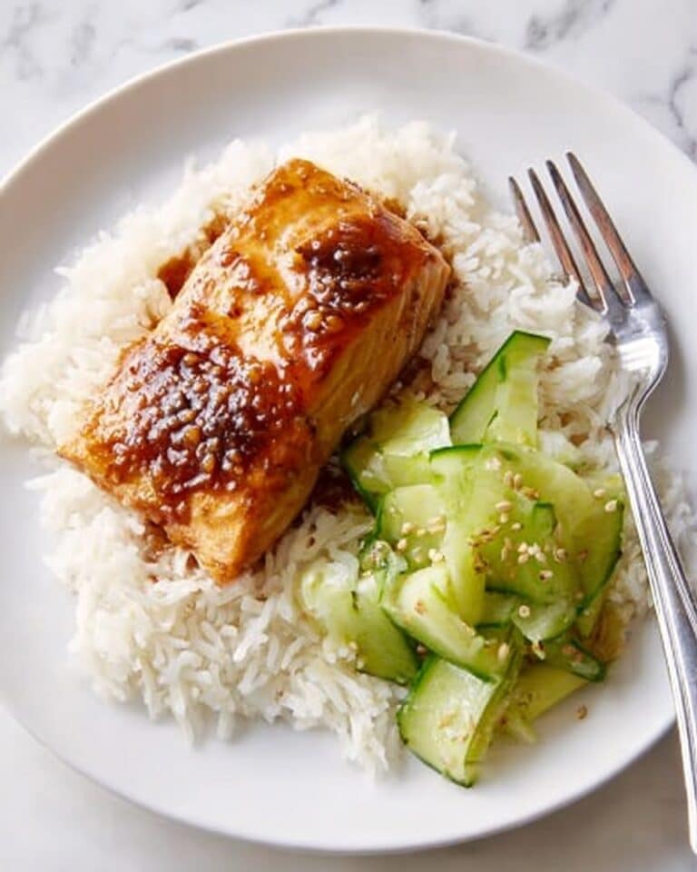 Grilled Salmon Teriyaki with Cucumber Salad Recipe