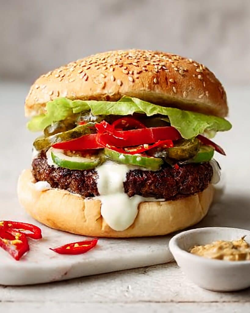 Lamb Kebab Burger Recipe