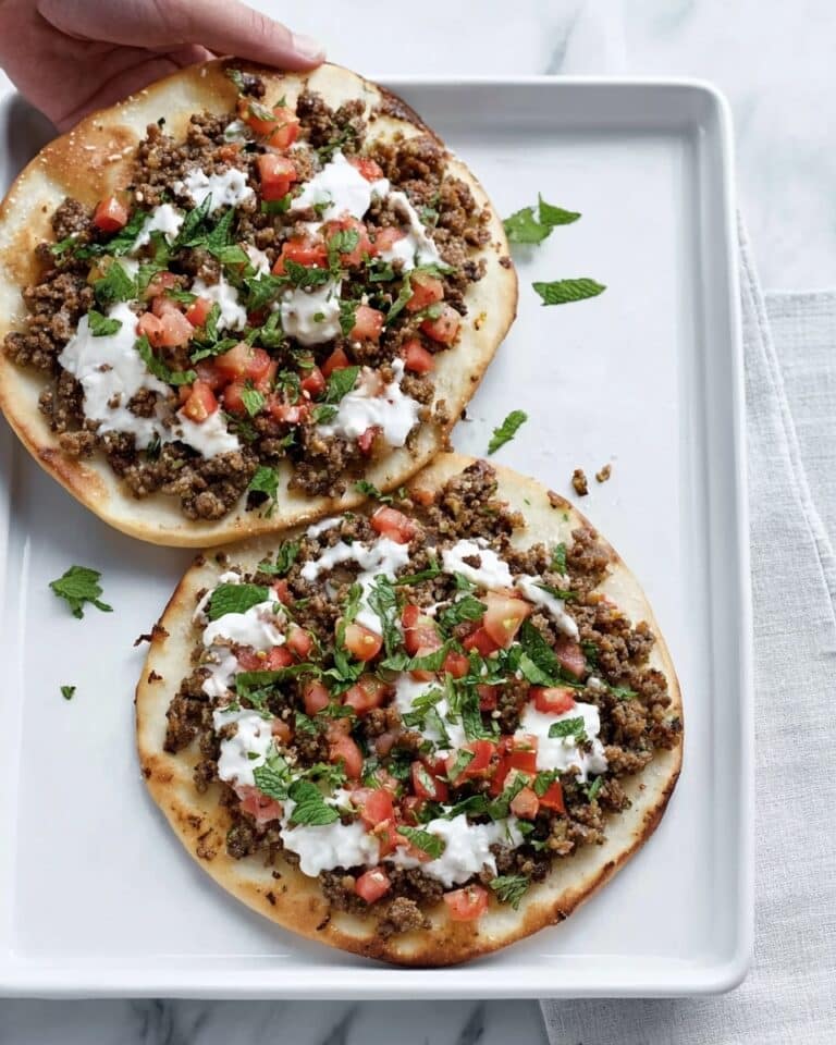 Minty Lamb Flatbreads Recipe