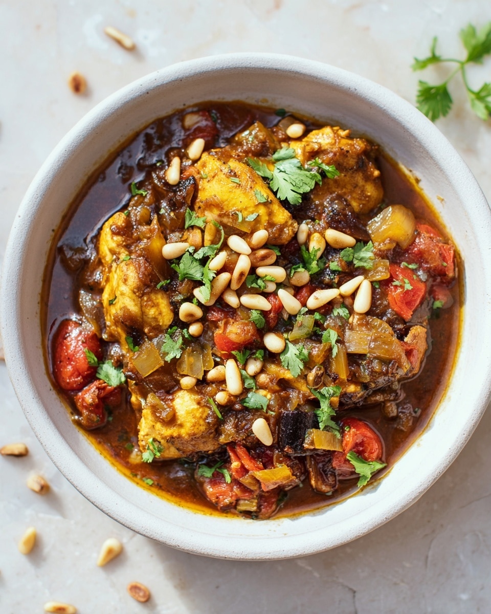 Andalusian-Style Chicken with Saffron, Cinnamon, and Cherry Tomatoes Recipe