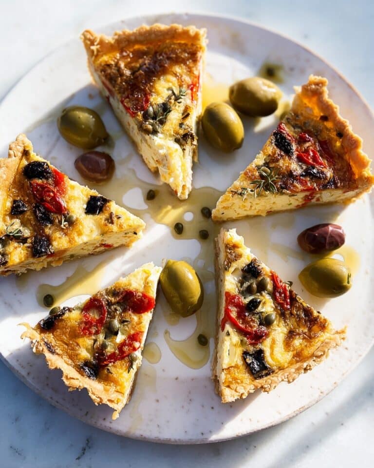 Goat’s Cheese, Fennel & Roasted Red Pepper Tart Recipe