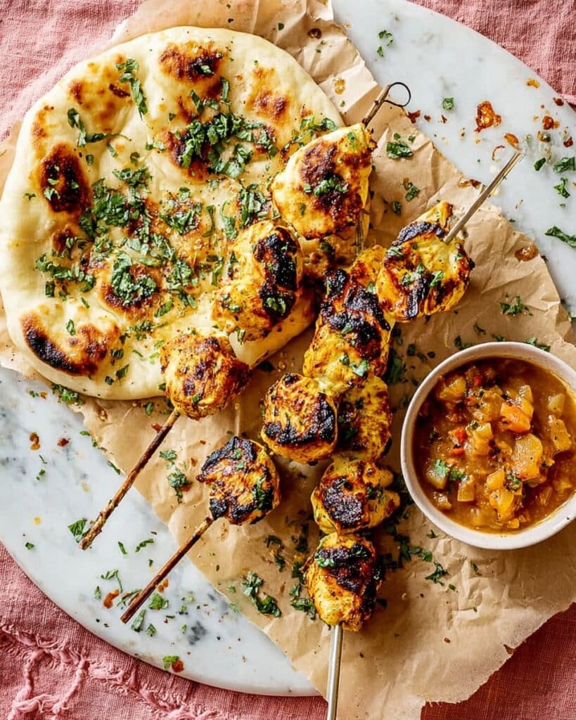 Air-Fryer Chicken Tikka Kebabs Recipe