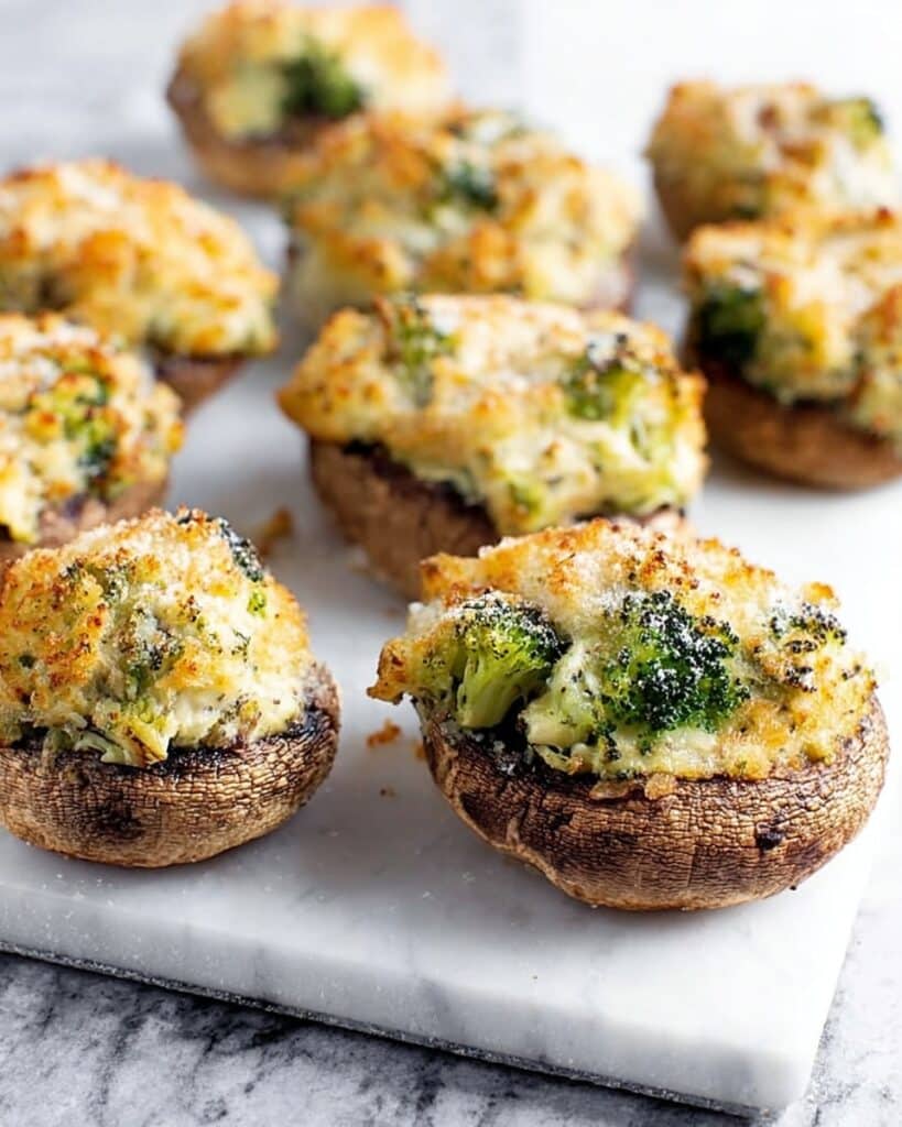 Broccoli Baked Potatoes with Cheddar and Mustard Recipe