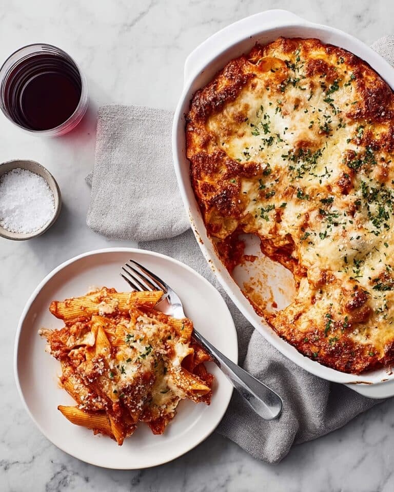 Chicken Pasta Bake with Tomato, Mascarpone, and Melted Cheddar Recipe