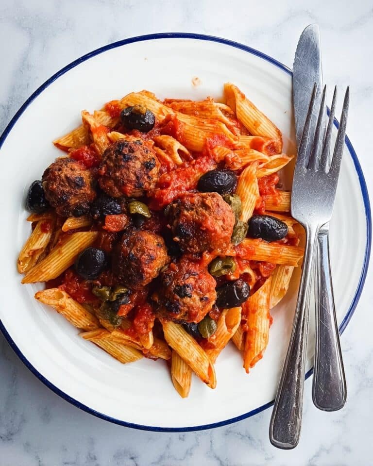 Puttanesca Meatball Bake Recipe
