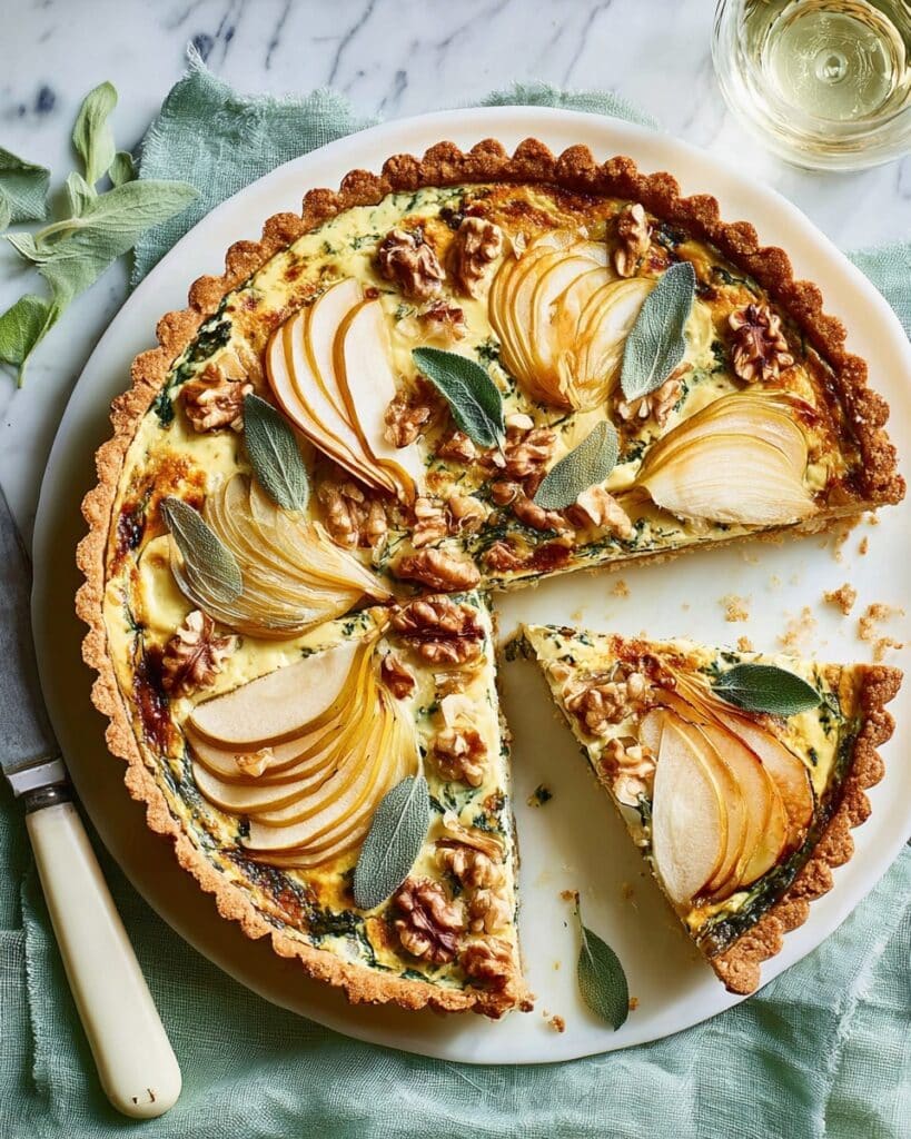 Pear, Walnut & Blue Cheese Tart Recipe