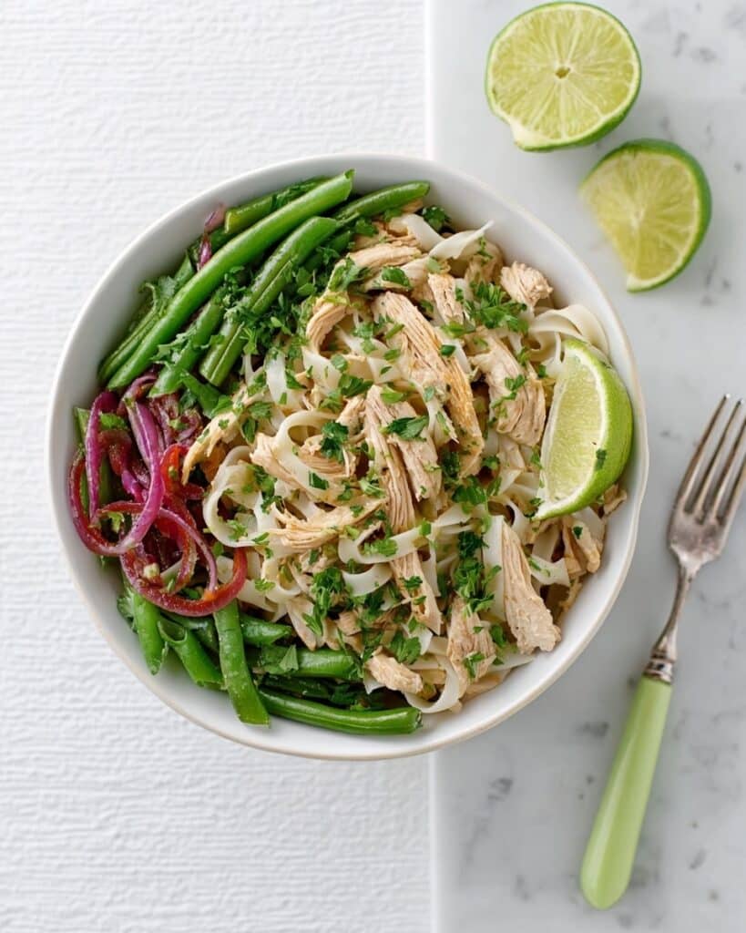 Thai Turkey Stir-Fry with Rice Noodles and Fresh Herbs Recipe