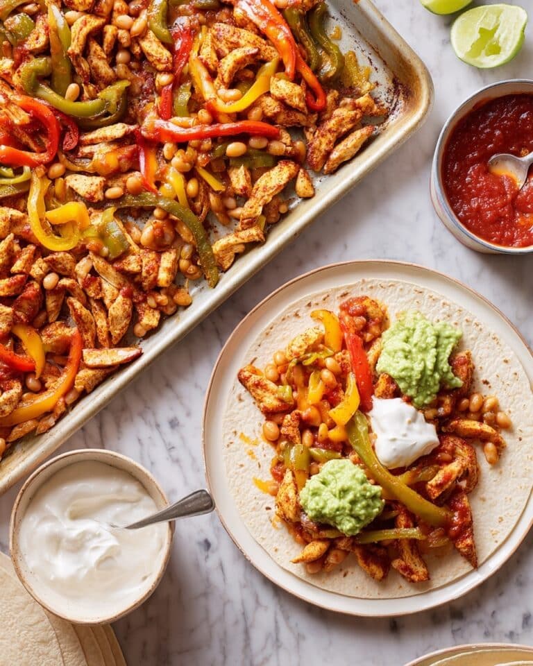Chicken & Bean Fajita Traybake Recipe