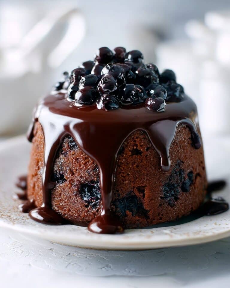 Chocolate & Cherry Christmas Pudding Recipe