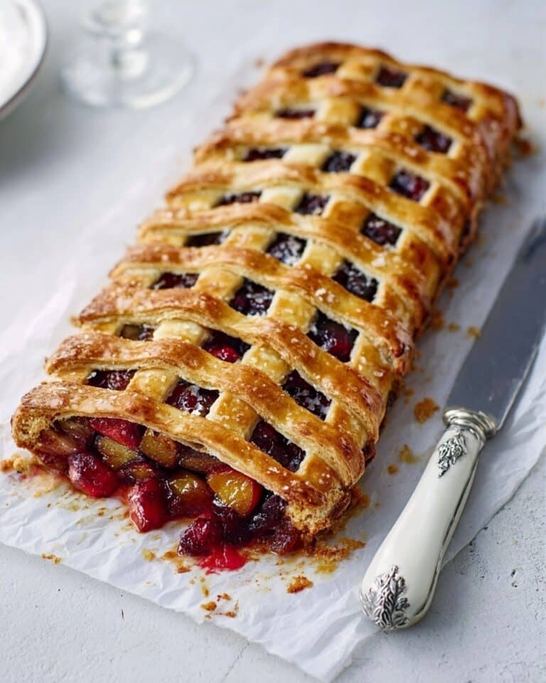 Mincemeat, Apple & Cranberry Lattice Tart Recipe