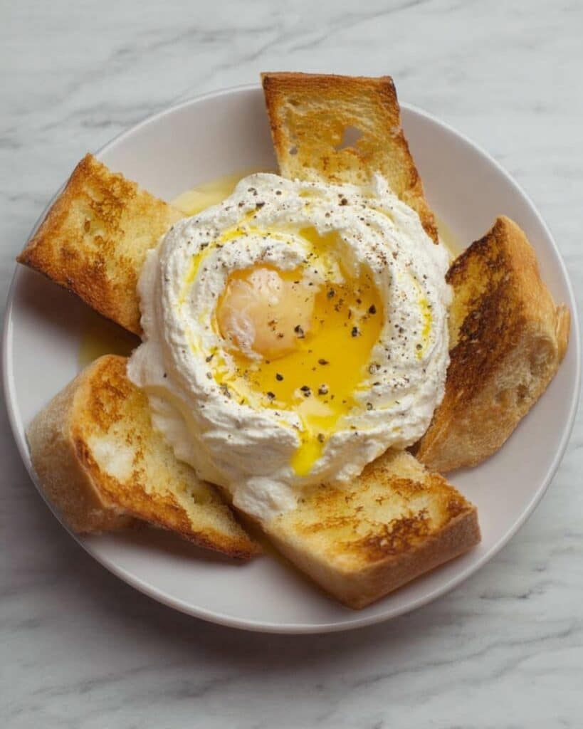 Egg Volcanoes with Cheddar Cheese and Toast Recipe