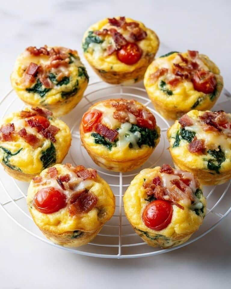 Vegetable, Bacon, and Cheese Breakfast Muffins Recipe