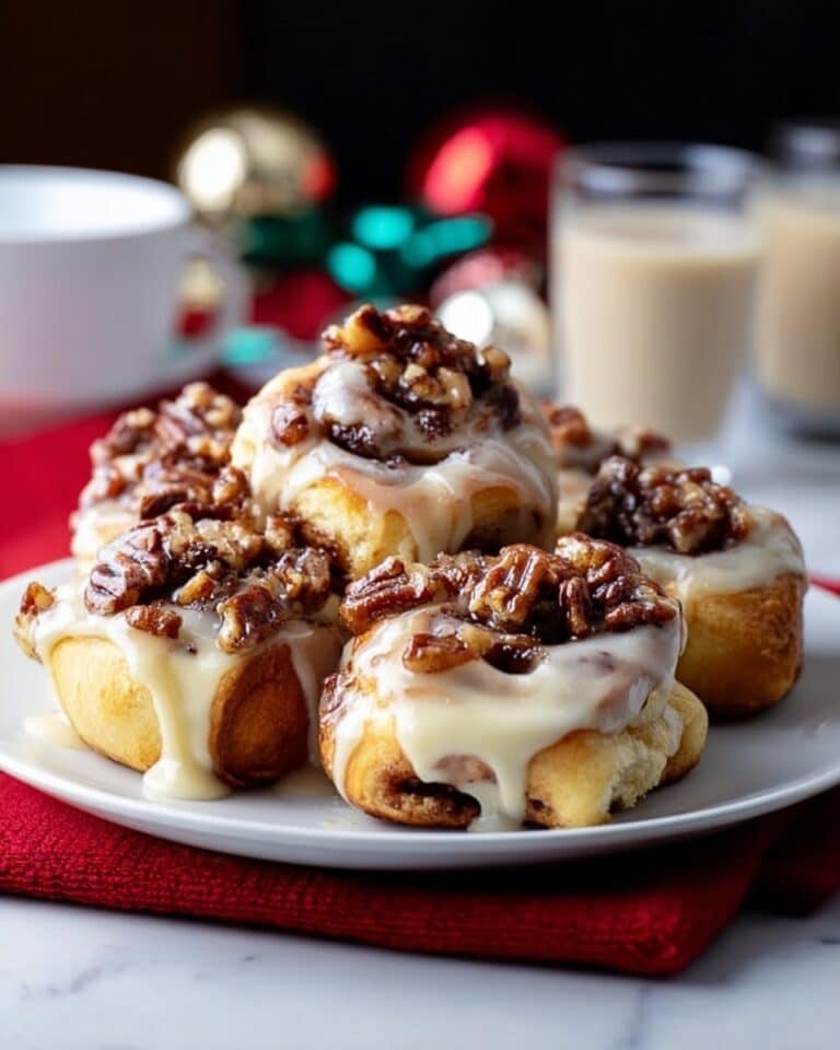 Easy Mini Monkey Bread Muffins with Eggnog Icing Recipe