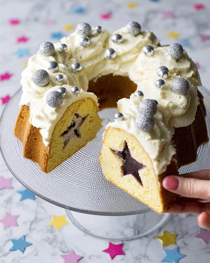 Chocolate Peppermint Shooting Star Cake Recipe