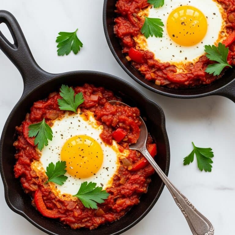 Easy Spicy Baked Eggs Recipe