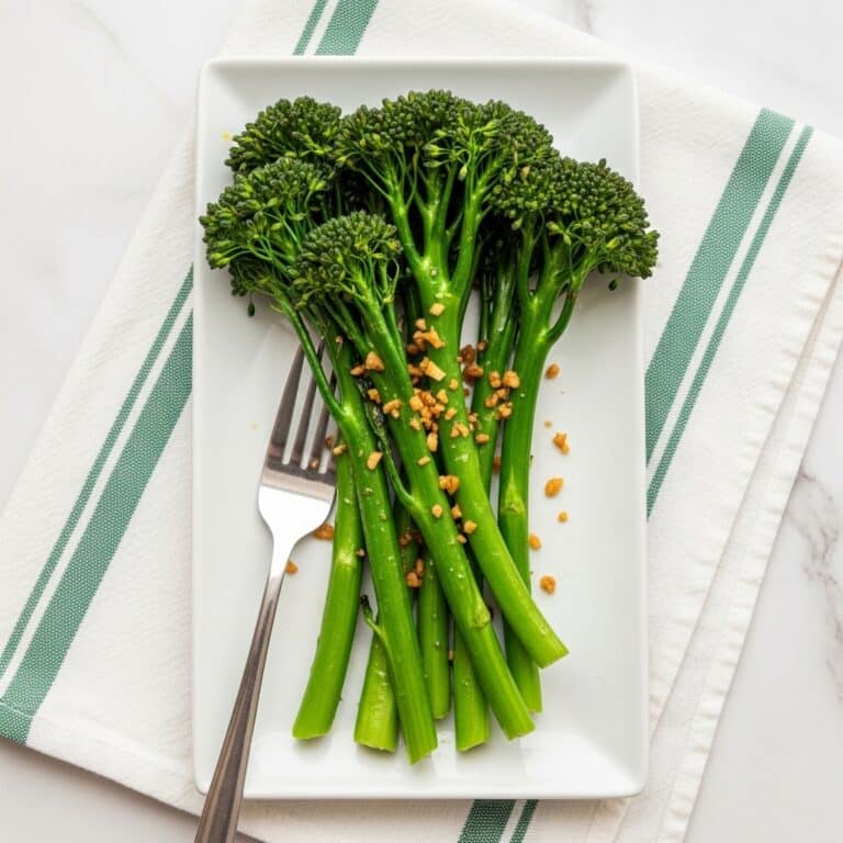 Air Fryer Broccolini with Garlic, Nutritional Yeast, and Tajin Recipe