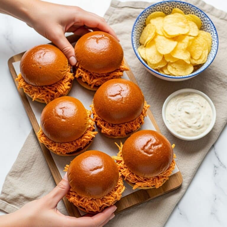Simple Addicting Buffalo Chicken Dip Sliders Recipe