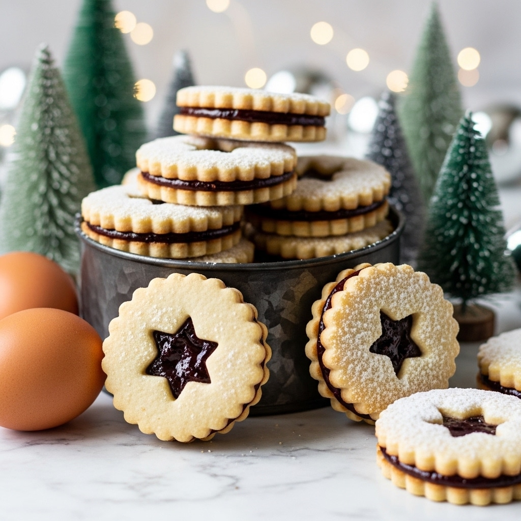 Raspberry Linzer Cookies Recipe