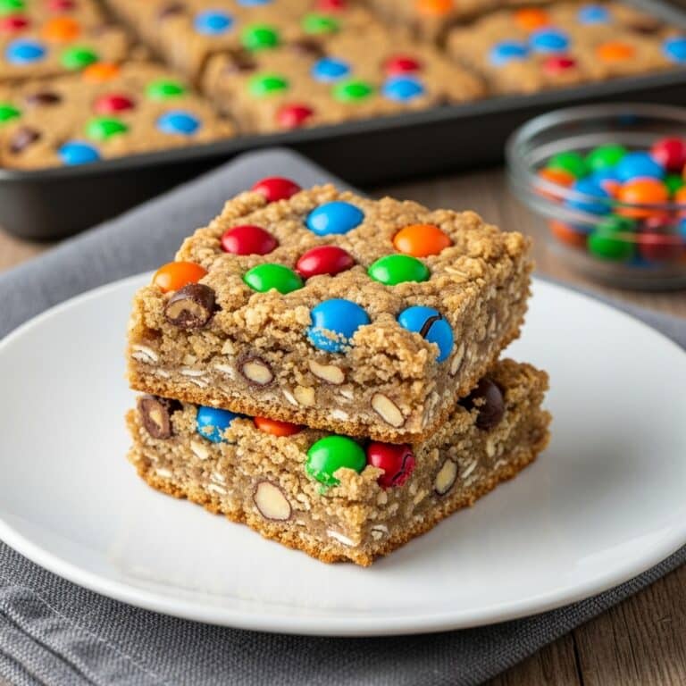 Chewy Peanut Butter Oatmeal Bars Recipe