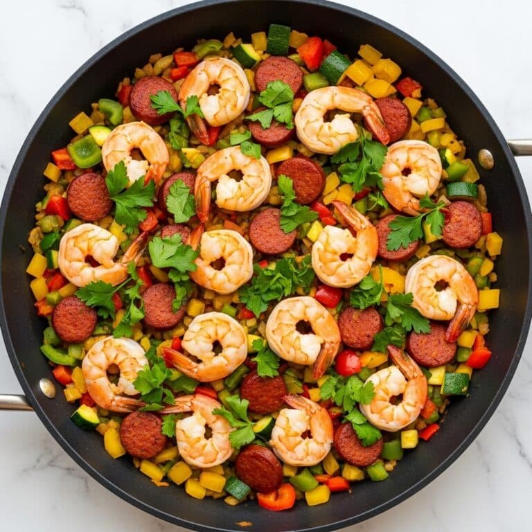One-Pan Shrimp and Vegetable Skillet Recipe