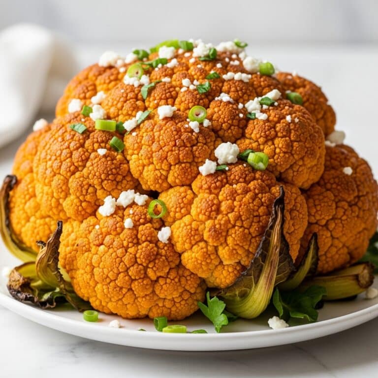 Whole Roasted Buffalo Cauliflower Recipe