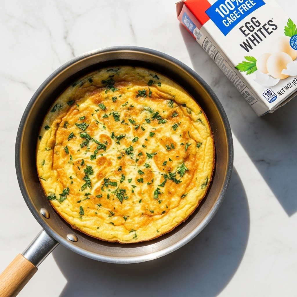 Egg White Frittata with Ricotta, Broccoli, and Red Bell Pepper Recipe