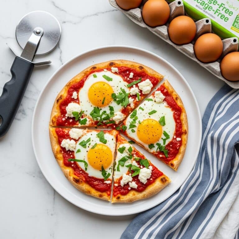 Gluten-Free Breakfast Shakshuka Pizza Recipe