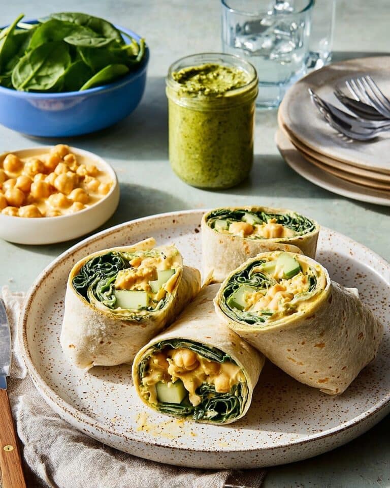 Mango & Chickpea Coronation Wraps with Coriander Cashew Chutney Recipe