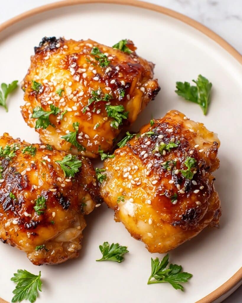 Honey Garlic Chicken Thighs Recipe