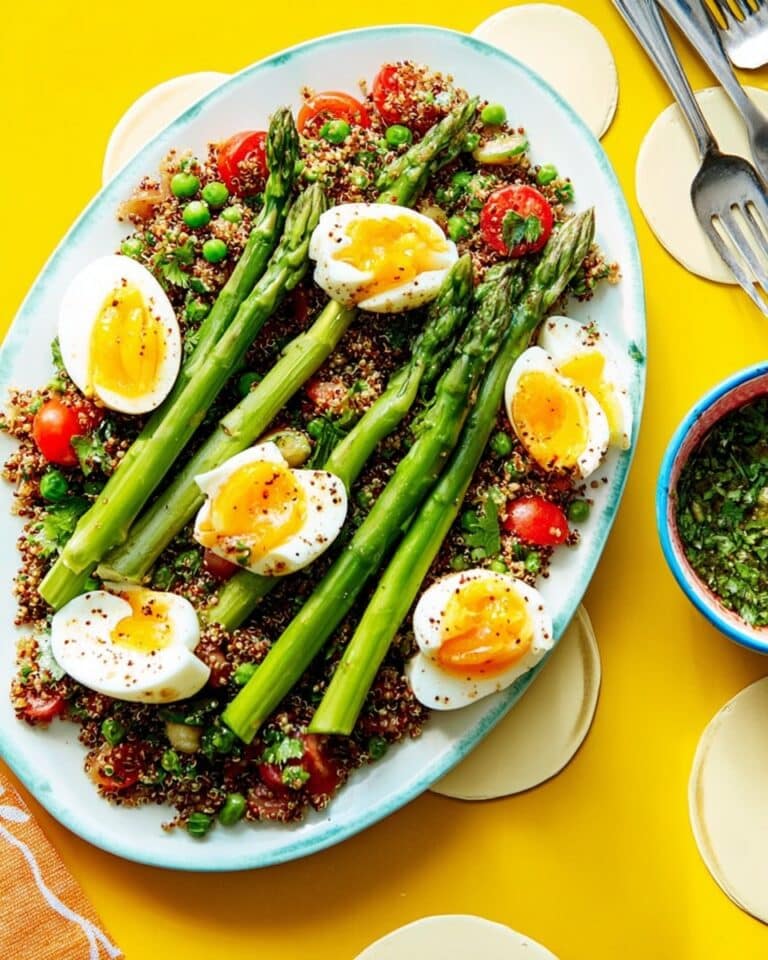 Quinoa Salad with Eggs, Asparagus, and Fresh Herbs Recipe