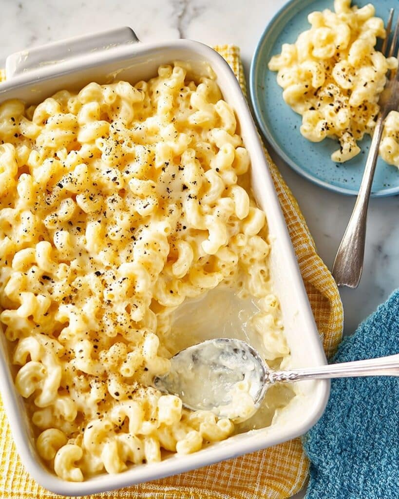 Microwave Macaroni and Cheese with Gruyère, Cheddar, and Parmesan Recipe