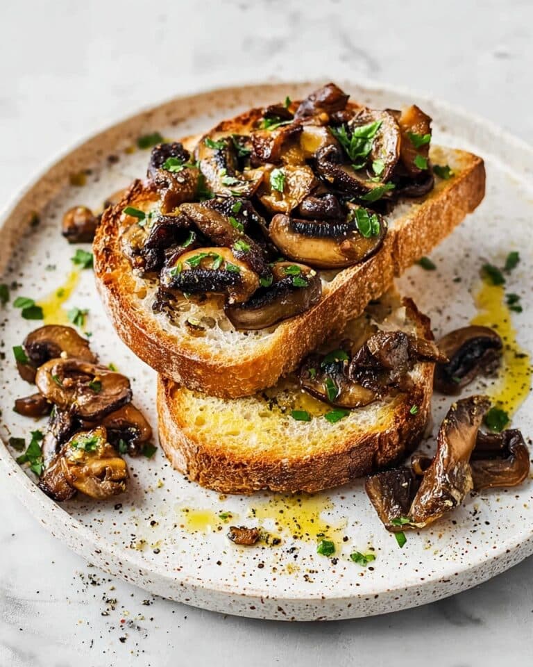 Air-Fryer Mushrooms on Toast Recipe