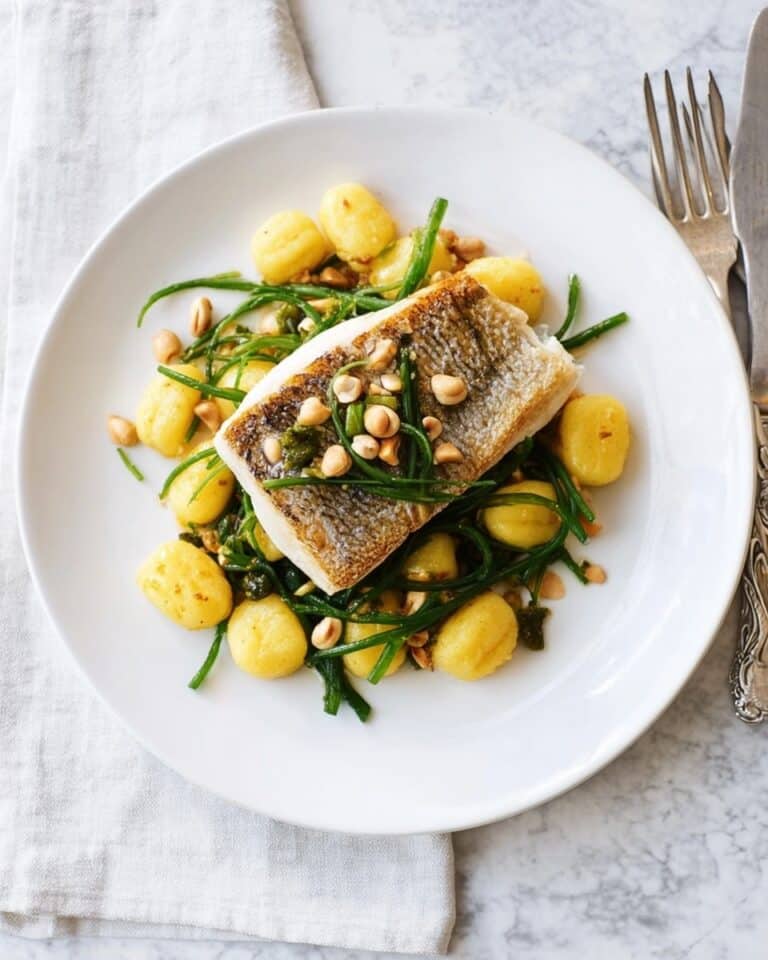 Sea Trout with Samphire, Potted Shrimps & Lemon Recipe
