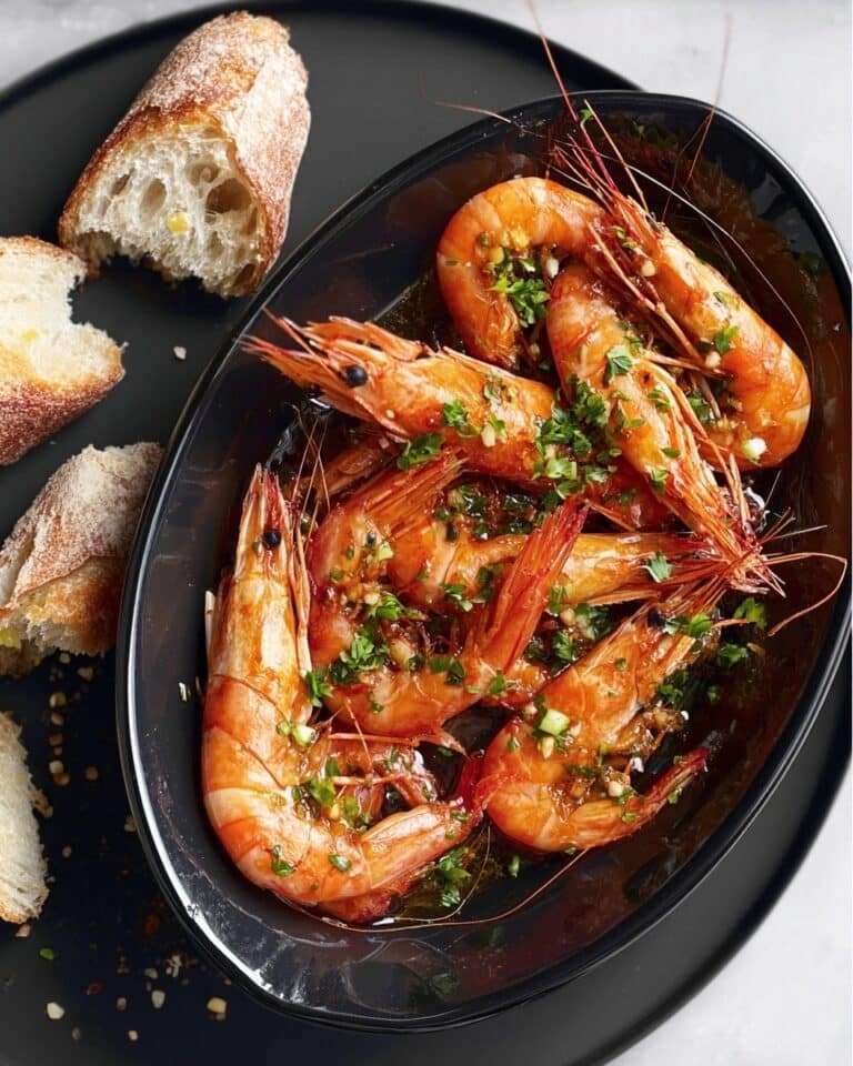 Buttery Chilli Prawns with Lemon and Parsley Recipe