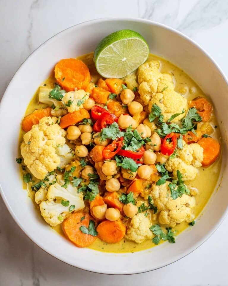 Curried Cauliflower Chickpea Stew Recipe
