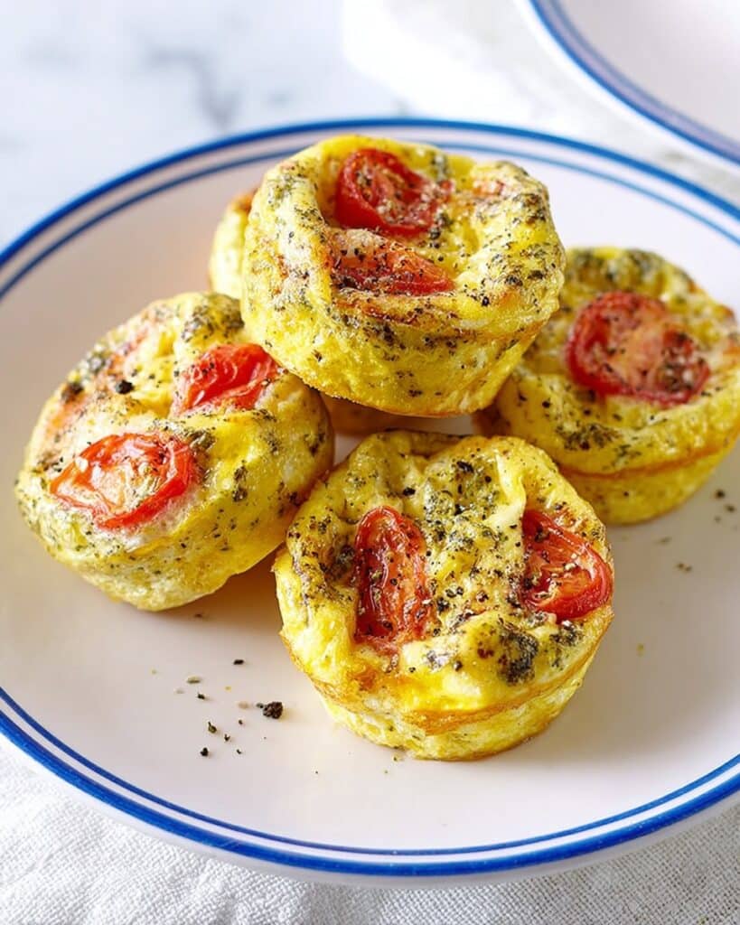 Pesto Egg Muffin Bites Recipe