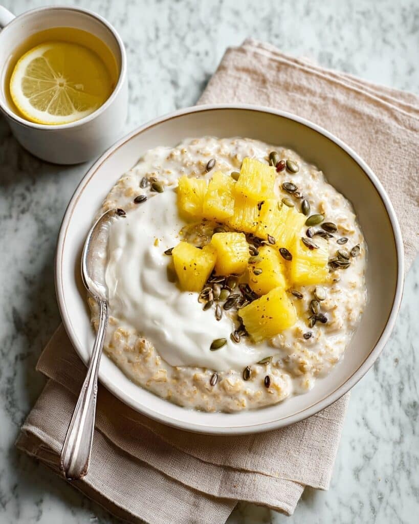 Cinnamon Porridge with Baked Bananas and Orange Zest Recipe