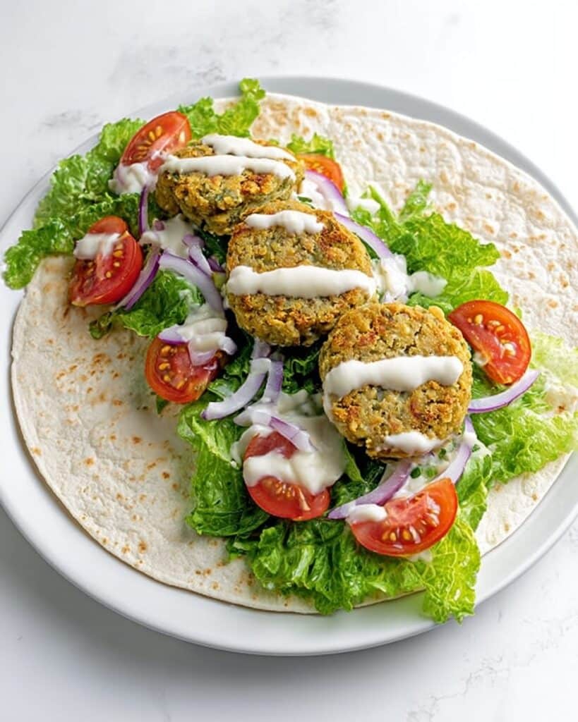 Lamb & Chickpea Fritter Wraps Recipe