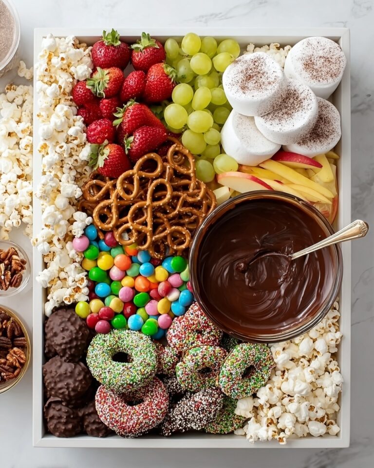 Festive Dessert Board with Cookies, Fruits, and Chocolates Recipe