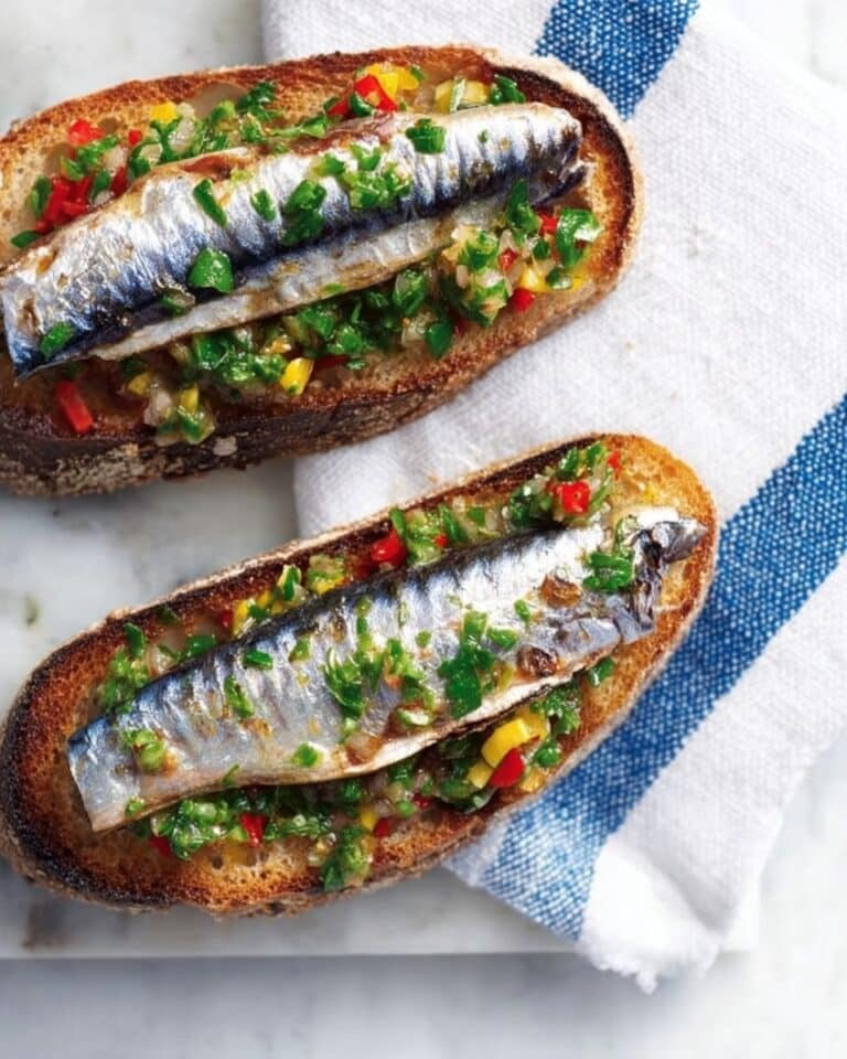 Spanish Sardines on Toast with Garlic, Chilli, and Lemon Recipe
