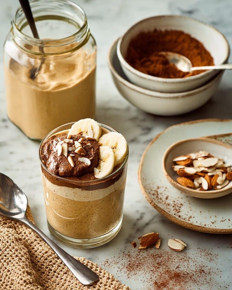 Banana Overnight Oats with Nut Butter and Almonds Recipe