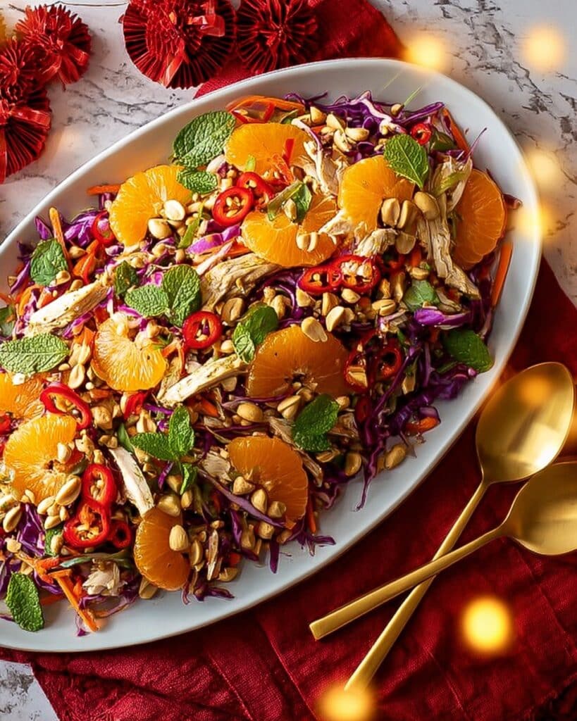 Zingy Clementine, Turkey & Peanut Salad Recipe