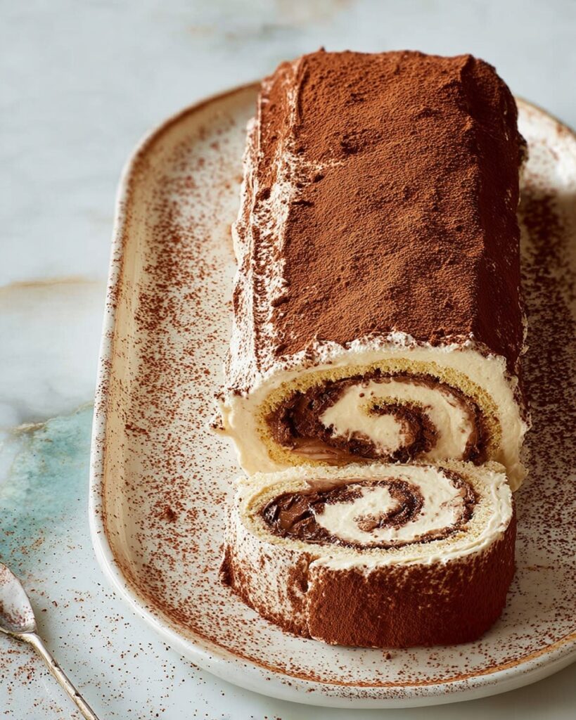 Tiramisu Meringue Roulade Recipe