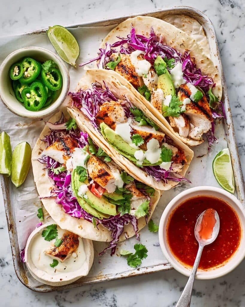 Fish Tacos with Spiced Lime-Glazed Fish and Fresh Salsa Recipe