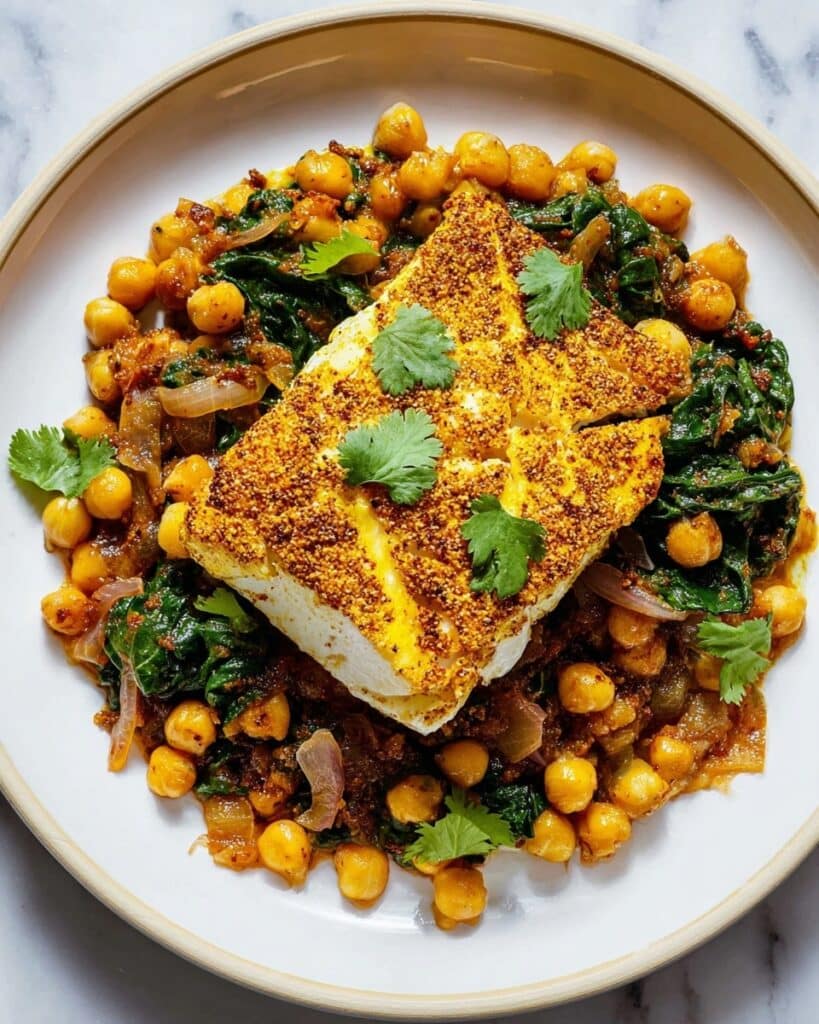 Turmeric Cod with Chickpea Traybake Recipe