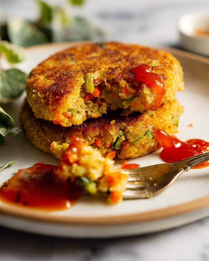 Leftover Christmas Lunch Patties with Gochujang Mayo Recipe