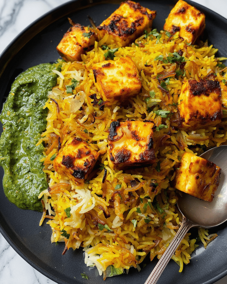 Lucknowi Masala Paneer Pulao Recipe