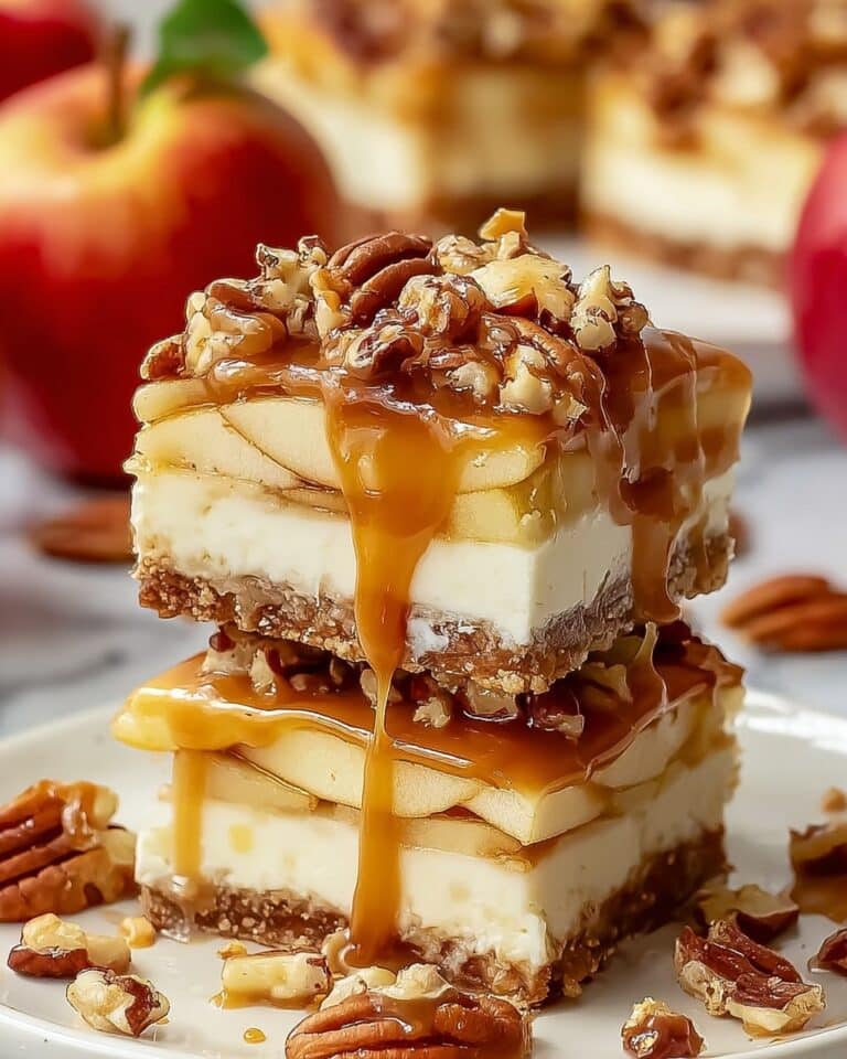 Caramel Apple Cheesecake Bars Recipe