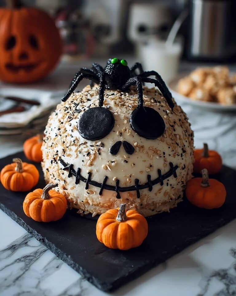 Skellington Cheese Ball Appetizer Recipe