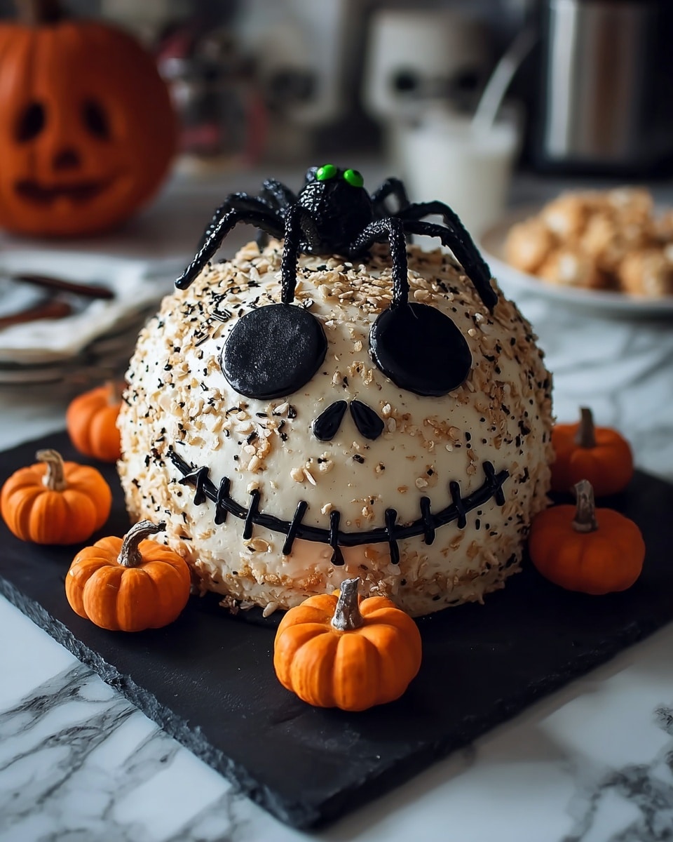 Skellington Cheese Ball Appetizer Recipe